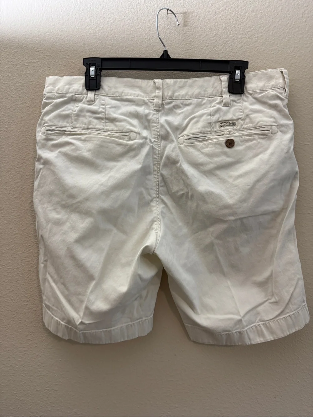 Faherty Cream Flat-Front Men's Shorts